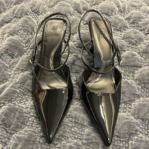 Zara patent leather kitten heels